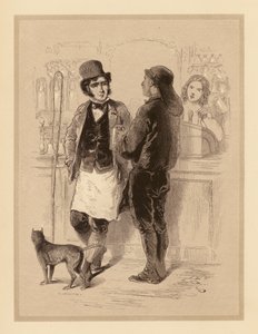 Gavarni in London: Carmen und Kohlenarbeiter (Lithographie) von Paul (after) Gavarni