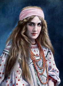 Marguerite Carré (1880-1947) in der Rolle der Snegurotschka, in Schneemädchen, von Nikolai Rimski-Korsakow (1844-1908) von Paul (after) Nadar