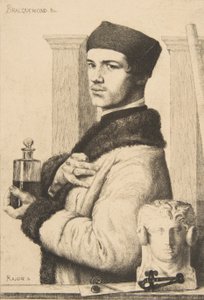 Porträt von Félix Bracquemond im Jahr 1852 von Paul Adolphe Rajon
