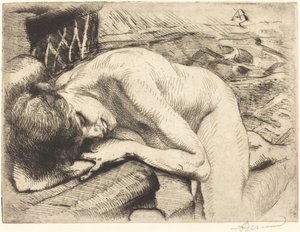 Modell schläft auf dem Boden Le modèle endormi à terre, 1885