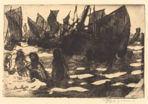 Kleine Fischerboote von Berck, 1897