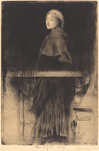 Frau mit einem Umhang, 1889 von Paul Albert Besnard