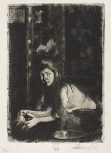 Frau mit einer Vase von Paul Albert Besnard