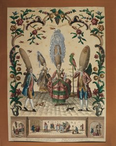 Der Triumph des Spottes aus einem Almanach von Basset (Stich) von Paul André Basset