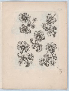 Serie kleiner Blumenmotive, Tafel 3, ca. 1670-85