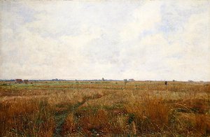 Weite Sommerlandschaft von Dachau von Paul Baum