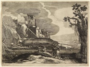 Ruinen und Reiter von Paul Bril