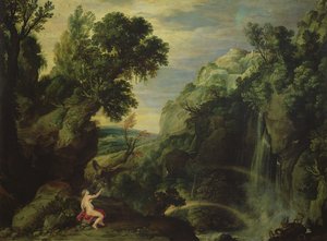 Hebe und der Adler des Jupiter, 1610 von Paul Bril