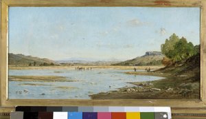 Kiefern am Rand der Durance von Paul Camille Guigou