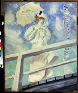 Frau in Weiß von Paul Cesar Helleu