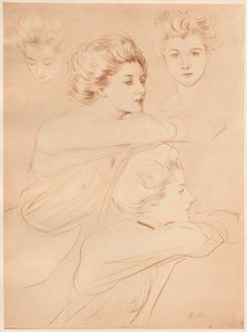 Pariserin, 1898 von Paul Cesar Helleu