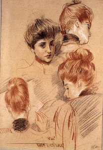 Studien von Mme. Helleu und Mme. Clarighy, ca. 1892-95