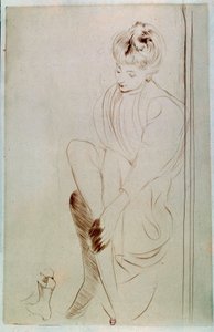 Junge Frau (Zeichnung mit Rötel) von Paul Cesar Helleu