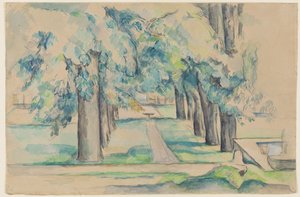 Kastanienallee im Jas de Bouffan, ca. 1878-90 von Paul Cézanne