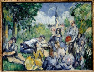 Frühstück im Grünen. Gemälde von Paul Cézanne (1839-1906) 1875. Paris, Musée de l