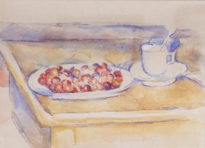 Tasse und Schale mit Kirschen von Paul Cézanne