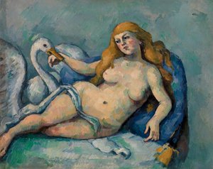 Leda und der Schwan, ca. 1880 von Paul Cézanne
