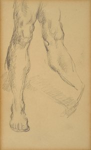 Beinstudie. Zeichnung von Paul Cézanne von Paul Cézanne