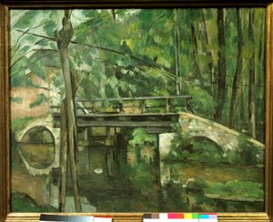 Maincy-Brücke oder Mennecy-Brücke. Gemälde von Paul Cezanne (1839-1906) um 1879. Paris, Musée d