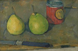 Birnen und Messer von Paul Cézanne