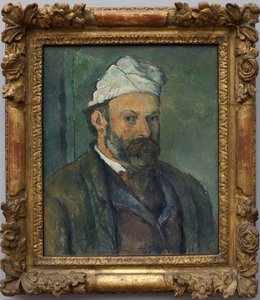 Selbstporträt. Gemälde von Paul Cezanne (1839-1906), Öl auf Leinwand um 1880. Französische Kunst