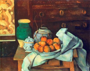 Stillleben mit Anrichte von Paul Cézanne