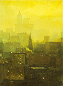 Städtische Nocturne von Paul Cornoyer