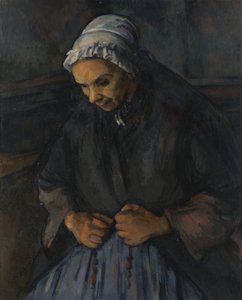 Eine alte Frau mit einem Rosenkranz, ca. 1895 von Paul Cézanne