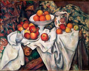 Äpfel und Orangen von Paul Cézanne