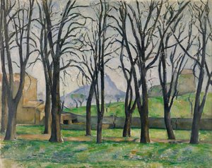 Kastanienbäume in Jas de Bouffan von Paul Cézanne