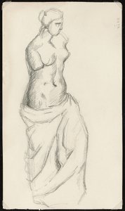 Nach der Antike: Venus von Milo, ca. 1872-73 von Paul Cézanne