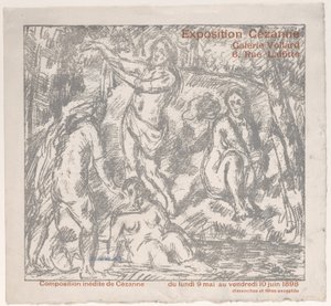 Ausstellungskatalog für eine Cézanne-Show in der Galerie Vollard, 9. Mai - 10. Juni 1898 von Paul Cézanne