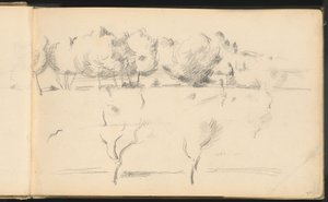 Landschaft mit Bäumen von Paul Cézanne