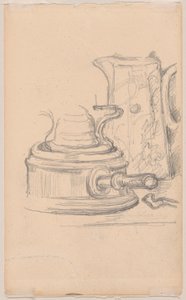 Milchkrug und Spirituskocher von Paul Cézanne