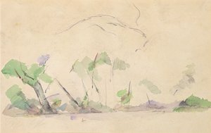 Mont Sainte-Victoire von Paul Cézanne
