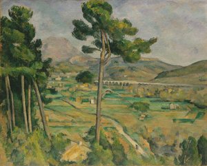 Mont Sainte-Victoire und das Viadukt des Arc-Tals, 1882-85