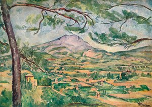 Mont Sainte-Victoire mit großer Kiefer, um 1887 von Paul Cézanne