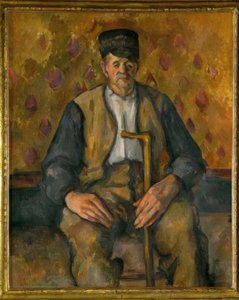 Sitzender Bauer von Paul Cézanne