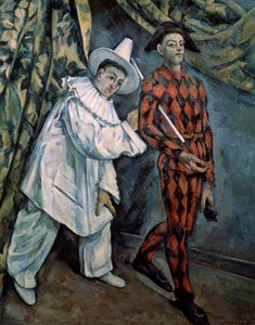 Pierrot und Harlekin Mardi-Gras, ca. 1888