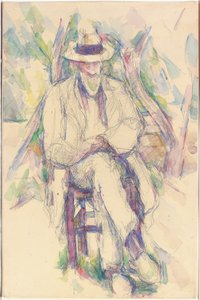 Porträt von Vallier, 1904-06 von Paul Cézanne