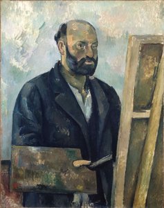 Porträt des Künstlers mit Palette, um 1890 von Paul Cézanne
