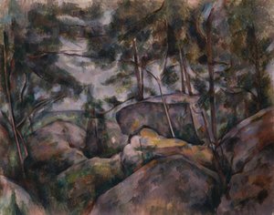 Felsen im Wald, 1890er Jahre