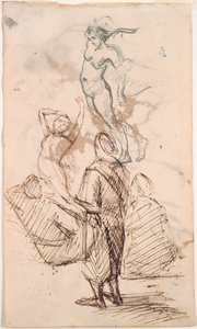Blatt mit Studien, 1871-1876
