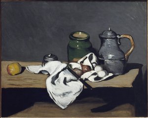 Stillleben mit Kessel von Paul Cézanne