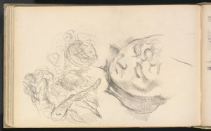 Studien einschließlich Madame Cézanne von Paul Cézanne