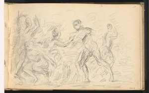 Studie für "Das Urteil des Paris" oder "Der verliebte Schäfer" von Paul Cézanne