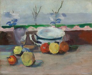 Tasse, Glas und Früchte, III, ca. 1877 von Paul Cézanne