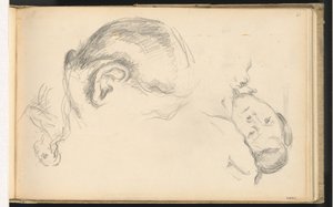 Drei Köpfe, einer von Madame Cézanne