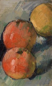 Zwei und ein halber Apfel von Paul Cézanne