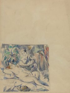 Aufwachen [verso] von Paul Cézanne